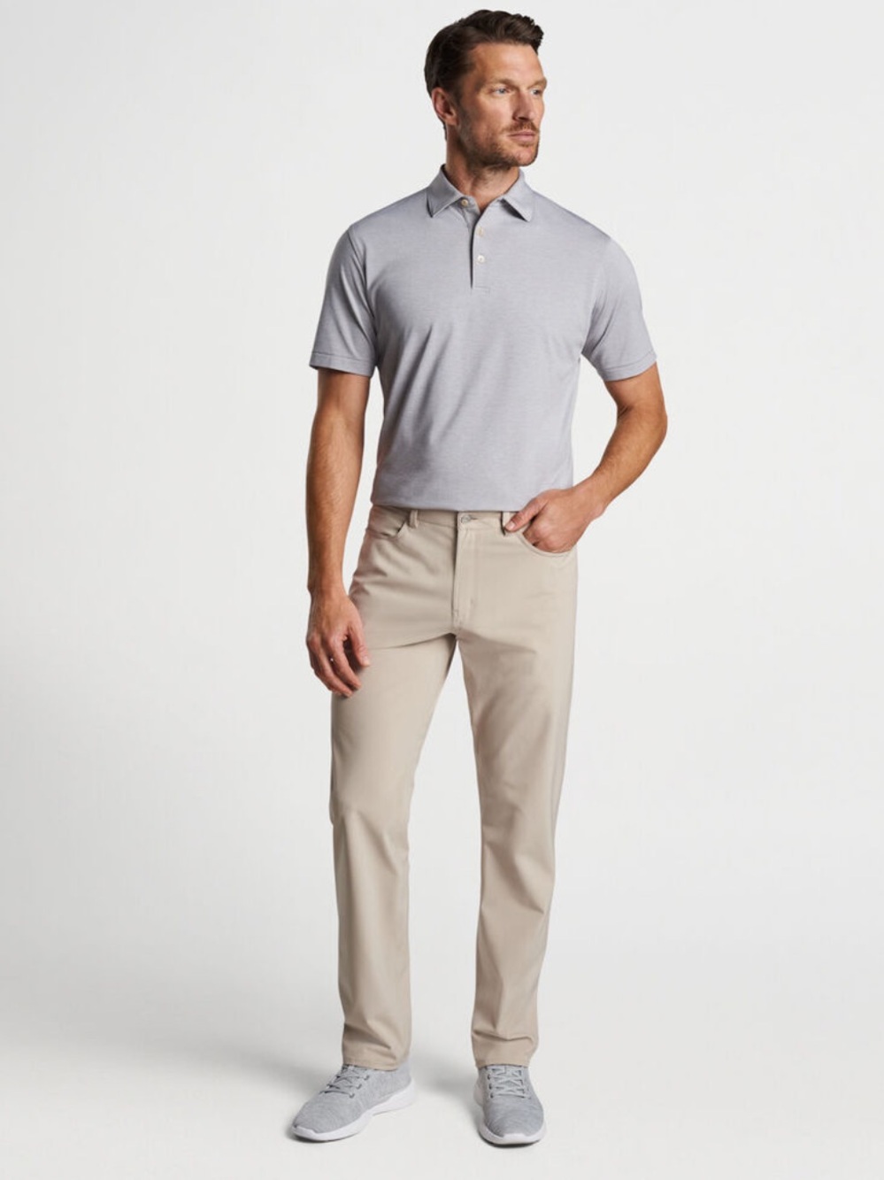 Peter Millar Laddie Rain Pant Classic Fit Performance Golf Khaki Size 33